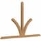 Ekena Millwork Richland Timber Gable Bracket, Western Red Cedar, 96"W x 60"H x 3 1/2"D x 3 1/2"F, 15/12 Pitch GBW096X60X0404RIC00SWR - alternate 5